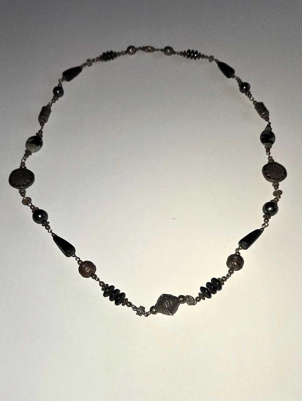 Vintage Bohemian Beaded Statement Necklace